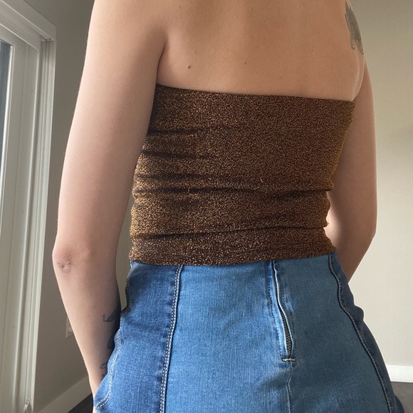 Y2K gold tube top - Picture 2 of 2